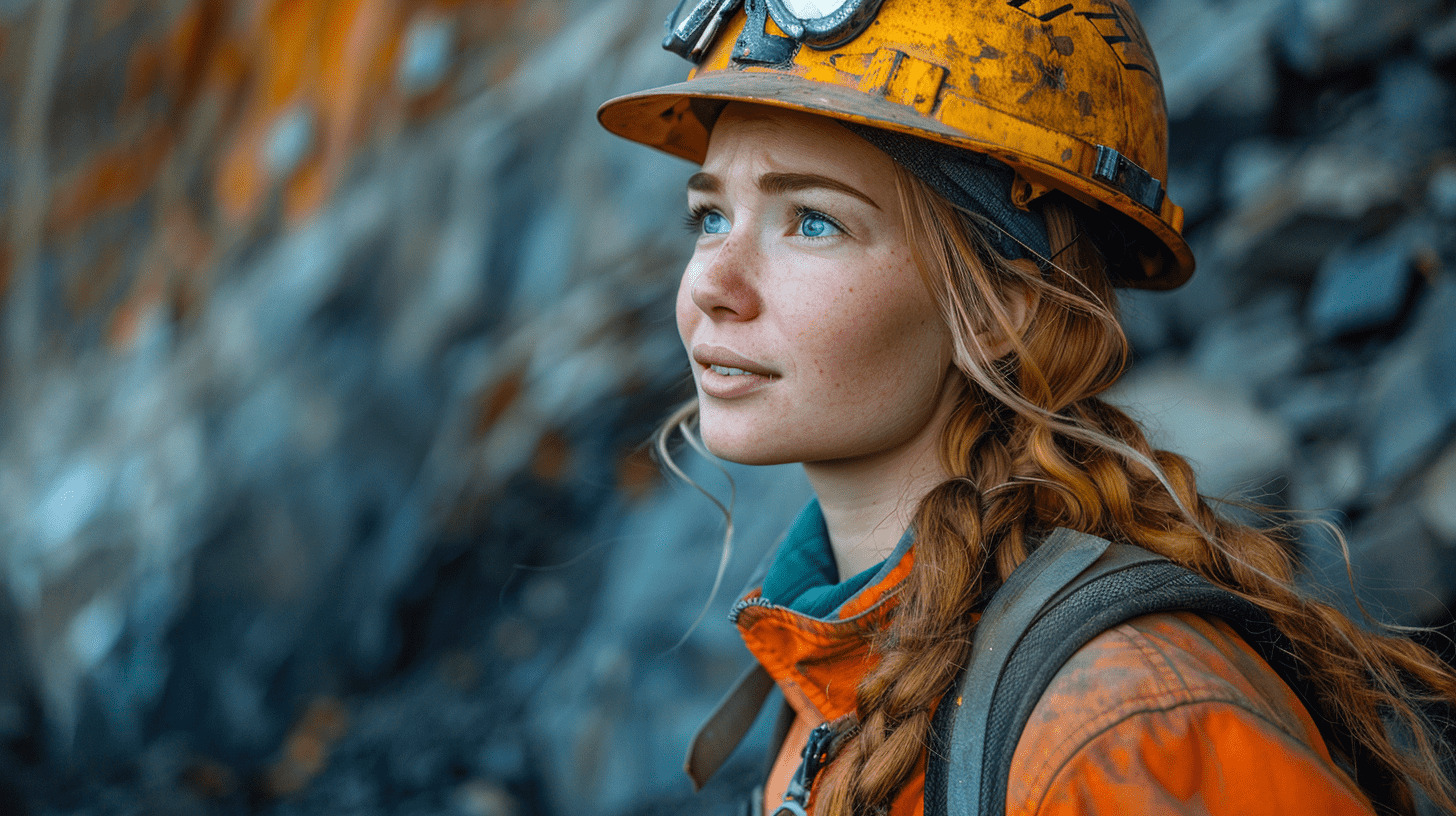 miner in helmet